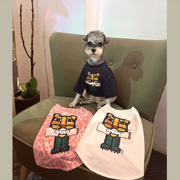 T-shirt pour chien de compagnie, sweat-shirt printemps-été Schnauzer Falcon Teddy chiot imprimé tigre, pull à la mode pour animal de compagnie, chat, chien, vêtements