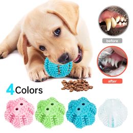 Pet Dog Toy Interactive Rubber Balls for Dogs Toys Chew Tooth Cleaning pequeño Bola grande 240328