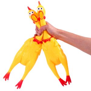 Hond speelgoed schreeuwende kip schreeuwende kip hond kiezen gele rubberen kip hond kauwspeelgoed duurzaam en grappig gezoem