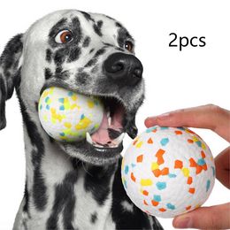 Jouet pour chien de compagnie balle Super résistante aux morsures lumière mâcher ETPU balle haute élastique interactive lancer pop-corn jouets pour chiens accessoires