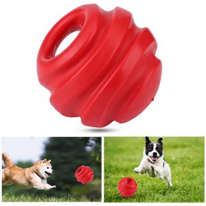 Jouets pour chiens de compagnie TPR chien dents broyage boule de nettoyage drôle jouet d'entraînement interactif pour chiens mâcher dent propre balle fournitures pour animaux de compagnie rouge