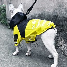 Huisdier hond waterdichte jas de hond gezicht huisdier kleding outdoor jas hond regenjas reflecterende kleding voor kleine medium grote honden 211106