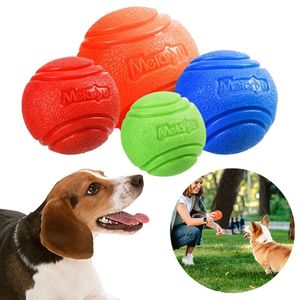 Jouets pour chiens de compagnie, balles à mâcher indestructibles avec ficelle, jouets interactifs pour grands chiens, chiot, balle solide en caoutchouc gonflable