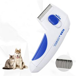 Pet Electric Flea Cat Cat Dog Peig Fleas Tick Toomage Retross Tools Cats Automatic Kill Liz Electric Head Brush Pet Pites 277241286