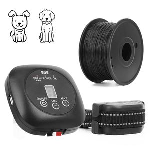 Système de clôture de barrière électronique pour animaux de compagnie pour chien avec système de clôture pour animaux de compagnie de collier d'entraînement de bip de Vibration étanche Rechargeable