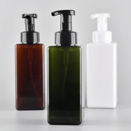 schuimreiniger voor huisdieren handzeepdispenser 650 ml schuimende zeepdispenser pompfles vierkant voor keuken, badkamer vloeibare zeep shampoo body wash