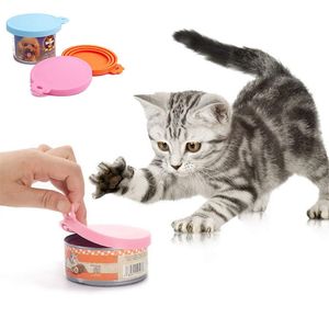 Pet Food Can Cover Universal Silicone Can Lids for Dog Cat Food Cans Fits Most Standard Size BPA Free JK2012KD