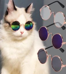 Gafas de mascotas gafas de sol Hip hop Funny Cat Dog Sun Accesorios de moda Pet Sun9284271