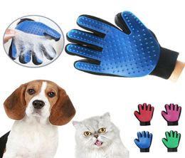 Pet Hair Glove Comb Pet Dog Cat verzorging Reinigingshandschoenen Deshedding Links Rechts Haalverwijderingsborstel Bevorderde bloedcirculatie3349112