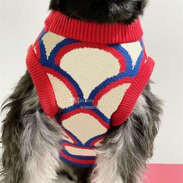 Salopette tricotée pour animaux de compagnie, vêtements pour chiens, mignon petit chien, gilet Jacquard, chiot Teddy Schnauzer, pulls pour automne et hiver 280Q