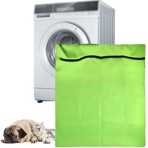 Sac à linge pour animaux de compagnie vert Polyester grand sac de toilette domestique filtre à cheveux Machine à laver sac de lavage chien chat cheval 240112