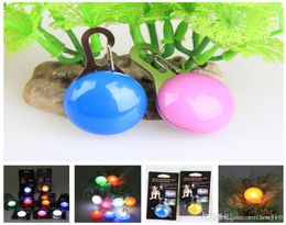 Pet LED Light Pendant Bell Dog Cat Colliers lumineux étanches sécurité nuit marche lumières chiens pendentifs collier clignotant XDH0984362159