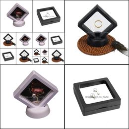 Huisdier membraan sieraden ring hanger display houder houder bague verpakkingsdoos bescherming sieradenstenen drijvende presentatie case snelle druppel d