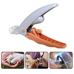 Huisdier Nagelknipper 5X Vergroting Hond Nagel Schaar Veilig Pet Grooming Trimmer Claw Care Tool LED Licht Hond Nagel Trimmer190y