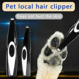 Haustier-Nagel-Haar-Trimmer-Schleifmaschine-Katze-Hundepflege-Werkzeug-elektrischer Scherschneider USB-aufladbarer Hundehaarschnitt-Pfoten-Rasierer-Scherer 220423