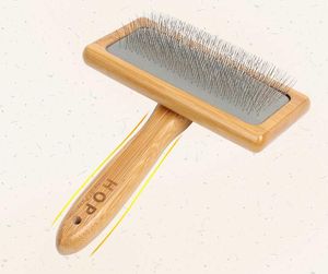 Pet Naald Kam Creatieve Kat en Hond Grooming Tool Huisdieren Houten Kammen Haarverwijdering Reinigingsborstel SN3242