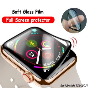 Protecteur d'écran PET + PMMA pour Apple Watch série 1234 38MM 40MM 41MM 44MM 42MM 45MM 49MM Film de verre non trempé pour Iwatch