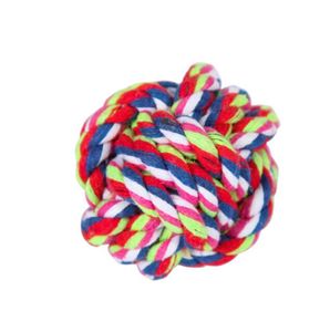 Produits pour animaux de compagnie Corde à mâcher en coton Jouets pour chiens Interactive Durable Ball Shaped Pets Cordes pour chiens Jouet tressé Chiot mâche nettoyage des boules de dents