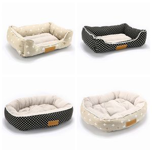 Produits pour animaux de compagnie Chien Lit Canapé Pour Petits Moyens Grands Chiens Chats Hiver Chien Lit Maison Tapis Banc Pet Chenil Canapé Durable Puppy Bed 201225