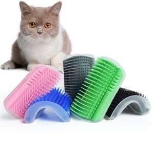 Produits pour animaux de compagnie pour chats brosse coin chat Massage auto toiletteur peigne brosse avec herbe à chat chat frotte le visage avec un chatouillement peigne293V