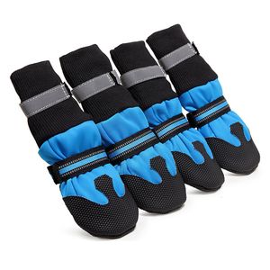 Chaussures de protection pour animaux de compagnie chien pour grands chiens bottes d'hiver chaussettes antidérapantes à semelle souple grand Husky Alaska carlin bouledogue français 230606