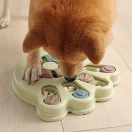Puzzle pour animaux de compagnie jouets interactif distributeur de nourriture à alimentation lente bol antidérapant pour chien fournitures de formation de chien soulageant la pression 220801