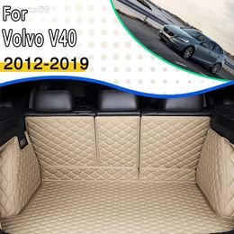 Pet Seat Cover Matten Voor Volvo V40 2012 ~ 2019 Waterdichte Coche Tapijt Kofferbak Mat Accesorios Para Auto Accessoires dropshipping HKD230706