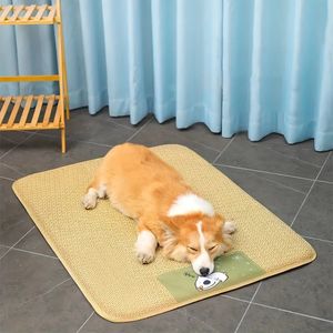 Coussin auto-refroidissant pour animaux de compagnie lit pour chien frais adapté au temps chaud coussin de glace pour animaux de compagnie coussin de refroidissement d'été