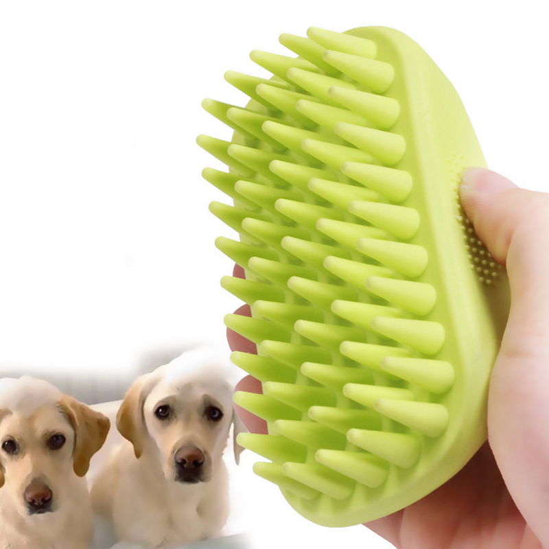 Pet Shampoo Grooming Brush Long Short Hair Mediance Carge Pets Dogs Cats Back Massage Shower Combber Scrubber W0087