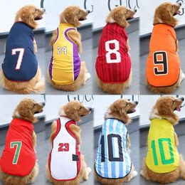 Contage de animaux de compagnie Chiens de basket-ball Jersey Vest Pet Tofits Cat Cat Cat Puppy Sportswear Apparel Accessories Fashion Cotton Shirt Lakers Grand Chiens xxl PH84