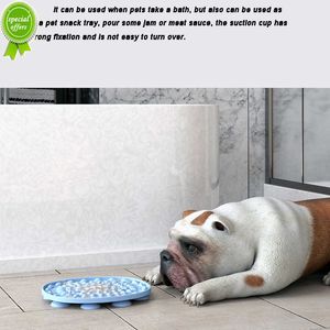 Pet Slow Food Plate Dog Silicone Lick Mat for Dogs Bathing Distraction Silicone Sucker Food Training Pets Feeder Supplies 2022