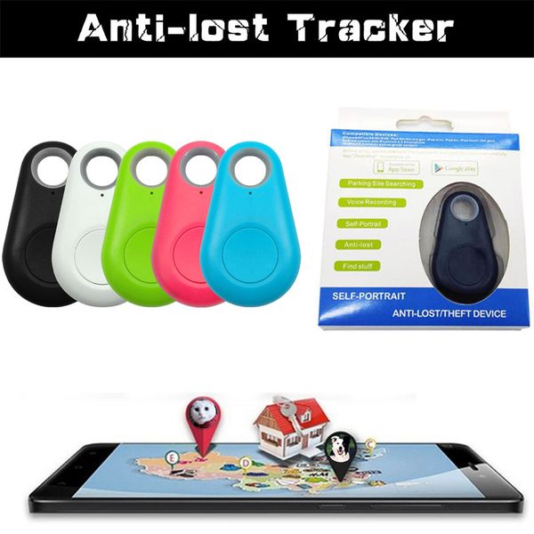 Pet Smart GPS Tracker Key Finder Mini Anti-Lost Impermeable WirelessAlarm Bluetooth Locator Tracer para perro gato Kids Car Wallet Collar Accesorios para IOS Android