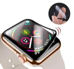 Película de vidrio suave PET para Apple Watch series 7 45mm 41mm iWatch 6 5 4 3 se 44mm 40mm 42mm 38mm 9D HD reloj Protector de pantalla