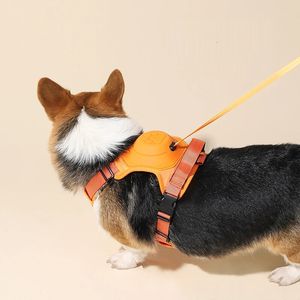 Huisdier levert automatische intrekbare hondenriem met harnas geen trek borst verstelbare borstband voor de kleine middelgrote grote honden 240417