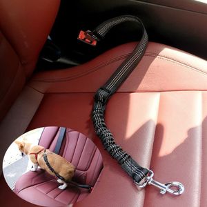 Fournitures pour animaux de compagnie, ceinture de sécurité de voiture, tampon de Traction, corde de sécurité élastique réfléchissante, corde de Traction Dog240s
