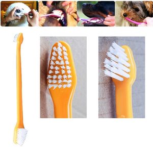 Fournitures pour animaux de compagnie chiot chiot chien dentaire chien de toilette brosse à dents de la brosse de dents de santé couleur aléatoire envoie DH8886