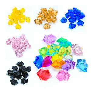 Colorful Acrylic Loose Beads for Pet Supplies Decorations: 25mm Crystal Gemstone Plastic Artificial Imitation