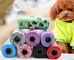 Suministros para mascotas bolsas de caca de perro biodegradable múltiples color para desechos scoop corresh dispenser g2297199958