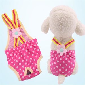 Fournitures pour animaux de compagnie ventes directes d'usine La nouvelle culotte menstruelle à sangle mignonne Pantalon de sécurité pour chien culotte sanitaire