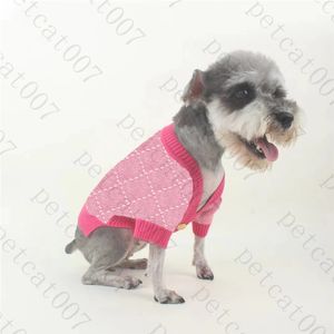 Pull pour animaux de compagnie épais Cardigan veste classique lettre animaux pulls manteau chien vêtements hiver Teddy Schnauzer chiens vêtements