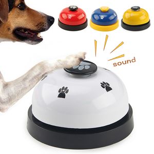Jouet pour animaux de compagnie cloche chien chat formation interactif sonnant jouet appelé dîner petite cloche empreinte anneau formateur rappel d'alimentation