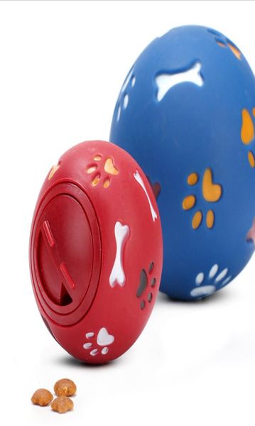 Toy Pet Bitrerésant Dog fuit la nourriture Puzzle Boule de petite taille Multicolore Milky Milky Milky Vinyl Ball Chog Toys6291600