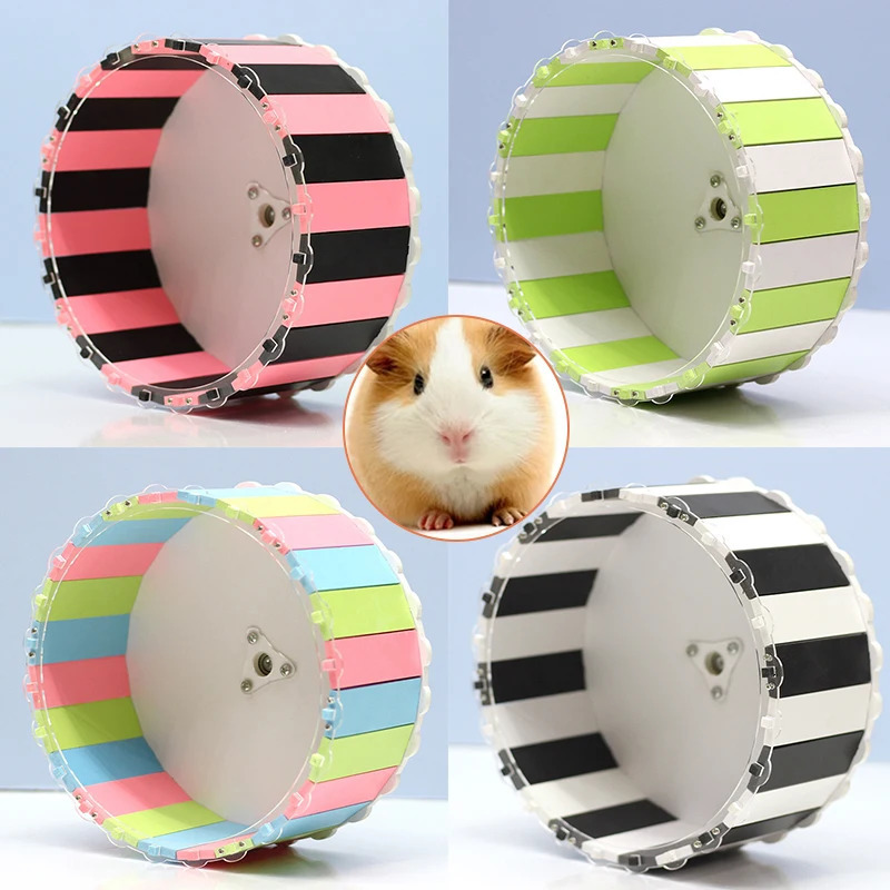 Pet Toy Sports Round Wheel Hamster Exercise Running Wheel Small Animal Pet Cage Accessories Silent Pet Training Supplies 240507