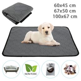 Mat d'urine de compagnie Mat d'urine réutilisable pour chien absorbant couverture couverture pavée lavable Puppy Cat d'entraînement Cat non glip