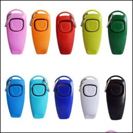 Pet Whistle Dog Training Obéissance et Clicker Puppy Stop Barking Aid Tool Portable Trainer Pro Homeindustry U0508