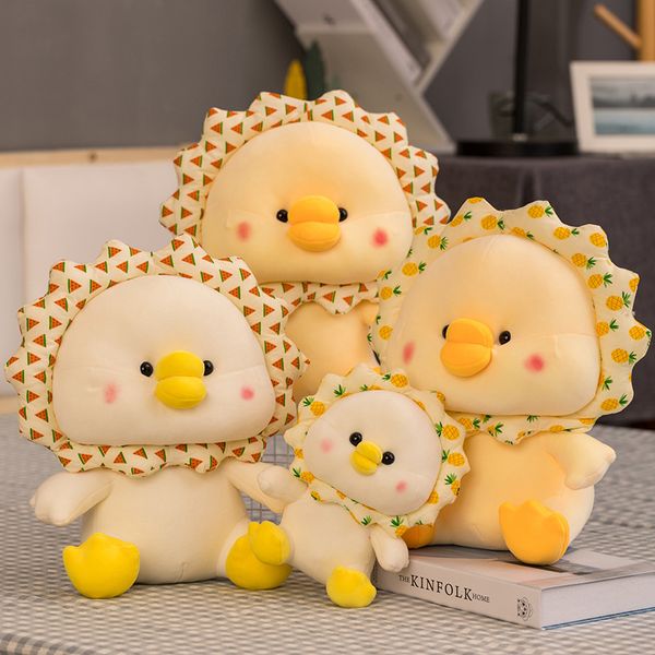 Pétale canard Netflix jitterbug grande oie blanche jouets en peluche grand canard jaune poupée oreiller poupée filles poupée en tissu