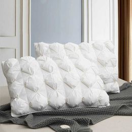 Peter Khanun 48,74 cm luxe 3D-stijl rechthoek witte ganzenveren donskussens donsbestendig 100% katoenen beddengoed kussen 063 210831259h