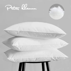 Peter Khanun 95% Goose Down Pillows Neck kussens voor slaapbed kussens 100% katoenen schaal 48x74cm1 PCS 240420