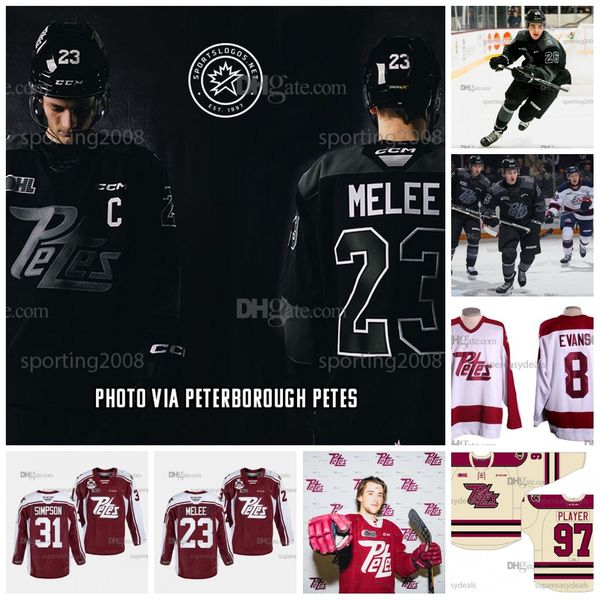 Peterborough Petes 7 Chase Lefebvre 2024 Nueva Tercera Jersey Jonathan Melee Cam Gauvreau Joseph Cadorin Quinton Page Purdeller Caden Taylor Ryder McIntyre