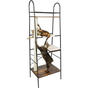 Petfusion Versiclimb Climber Mueble Multiusos con Poste Rascador Alto Hamaca